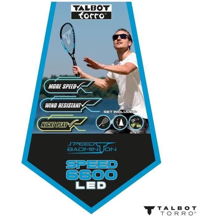 Set de Speedbádminton - SCHILDKRÖT - SPEED 6600 LED Set 3