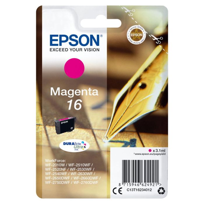 Cartucho de Tinta Compatible Epson C13T16234012 Magenta 0 Cartucho de Tinta Compatible Epson C13T16234012 Magenta 0