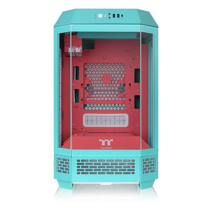 Thermaltake The Tower 250 Mini Tower PC Mini-ITX Mentha con Rojo. Ventilador frontal 2x 120mm. 2 puertos USB 3.2 Gen 1. 1