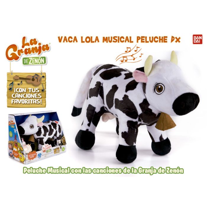 Vaca Lola Peluche Musical La Granja De Zenon 80003 Bandai