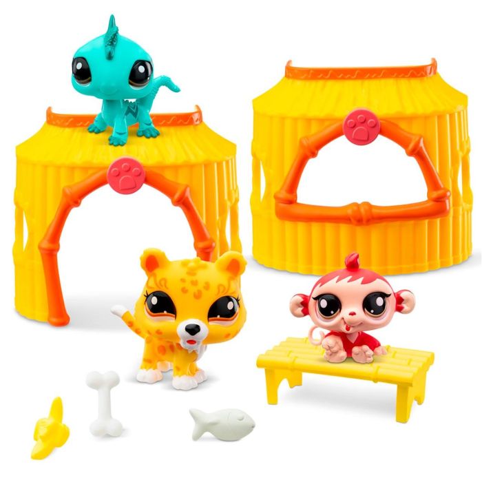 Tiki Jungle Set Littlest Pet Shop Bf00515 Bandai 1