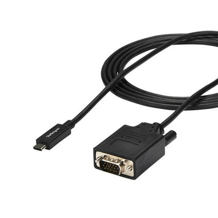 Cable USB C a VGA Startech CDP2VGAMM2MB 2 m Negro 2