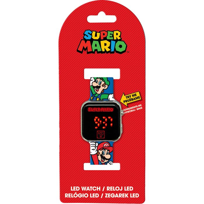 Reloj Led Super Mario Gsm4236 Kids Licensing 1