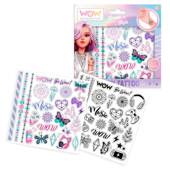 Tattoo Set+50 Tattoos Wow Generation Wow00114 Kids Tattoo Set+50 Tattoos Wow Generation Wow00114 Kids