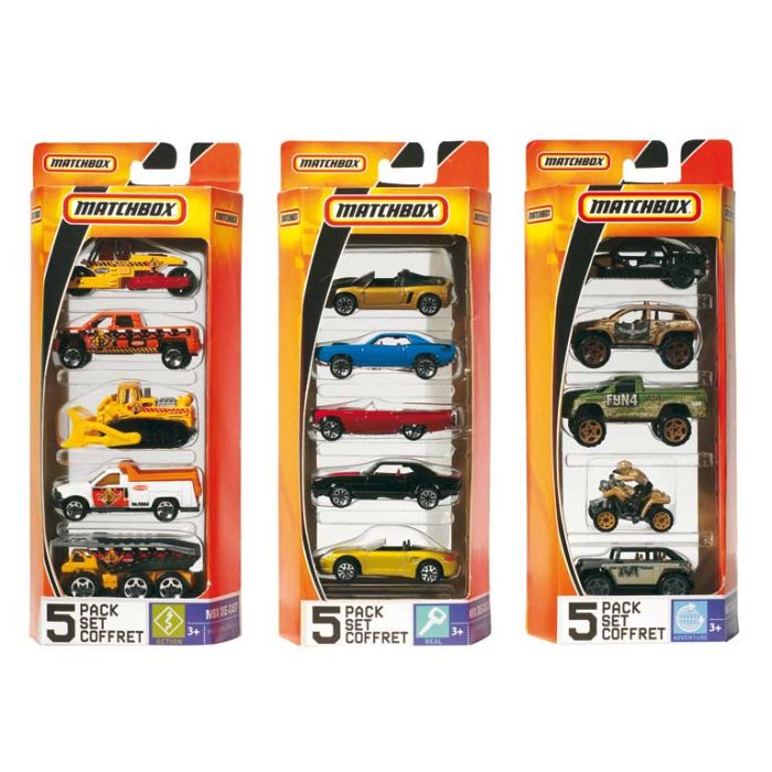 Pack 5 Vehiculos Matchbox C1817 Mattel