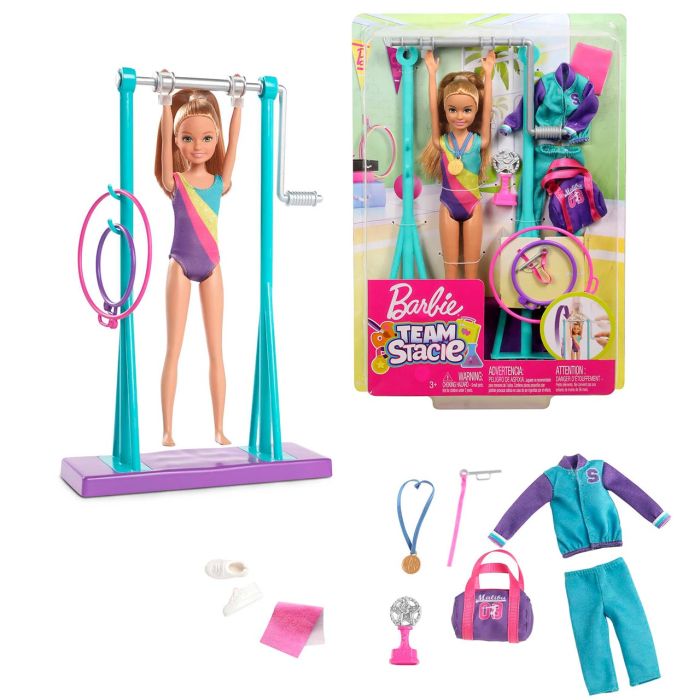 Muñeca Barbie Team Stacie Conjunto Gimnasia Gbk59 Mattel Muñeca Barbie Team Stacie Conjunto Gimnasia Gbk59 Mattel