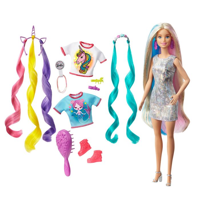 Barbie Peinados Fantasía Rubia Ghn04 Mattel 1