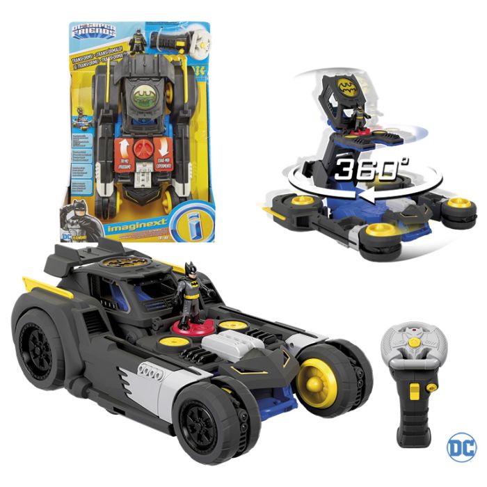 Batmóvil Transformable Fisher-Price Gmh33 Mattel