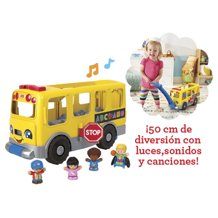 Autobus Escolar Grande Little People Gtl68 Mattel 2