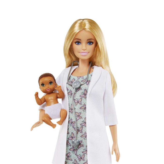 Muñeca Barbie Doctora Con Bebé Gvk03 Mattel 2