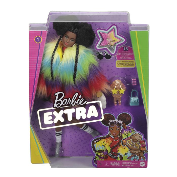 Muñeca Barbie Extra Arcoiris Y Perrito Gvr04 Mattel 2