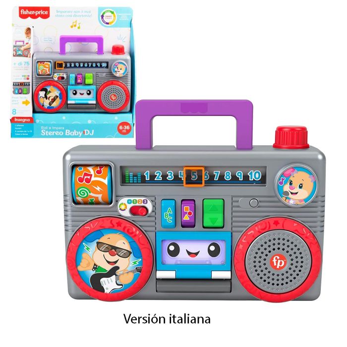 Radiocasete Rie Y Aprende Italiano Fisher Price Gyc00 Mattel