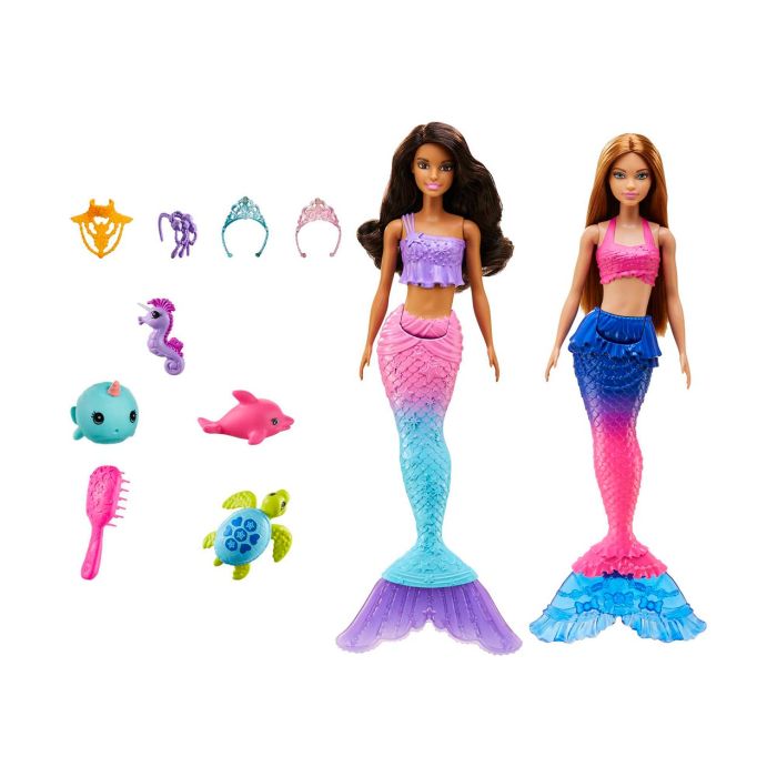 Muñeca Barbie Mermaid Value Box Hbw89 Mattel 1