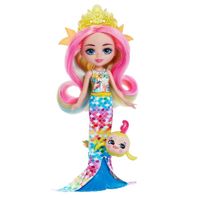 Muñeca Royal Enchantimals Rainey Rainbow Fish Hcf68 Mattel 1 Muñeca Royal Enchantimals Rainey Rainbow Fish Hcf68 Mattel 1