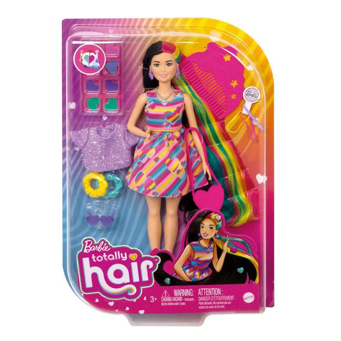 Muñeca Barbie Totally Hair-Pelo Extra. Corazon Hcm90 Mattel 4