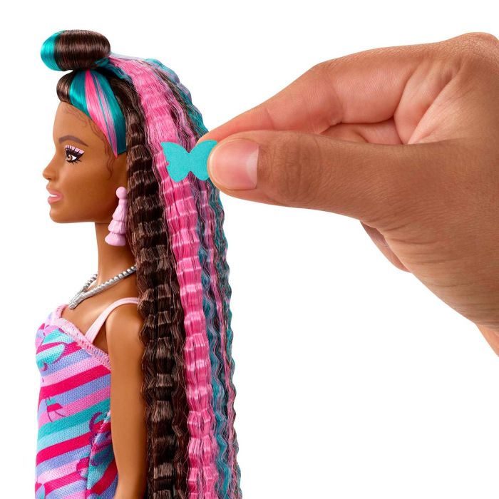 Muñeca Barbie Totally Hair Extra. Mariposa Hcm91 Mattel 3