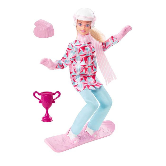 Barbie Deportista De Invierno Snowboard Hcn32 Mattel 1