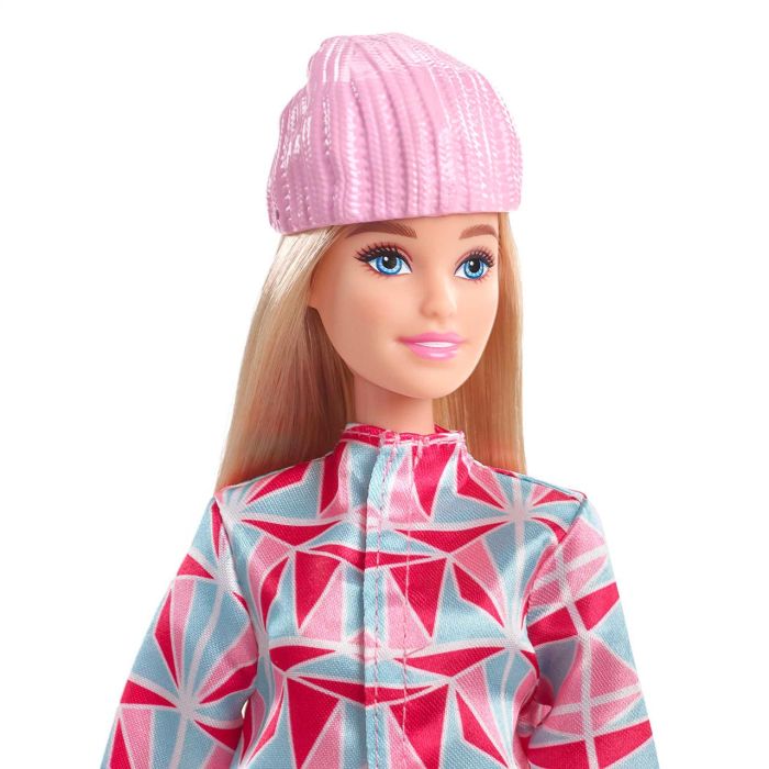 Barbie Deportista De Invierno Snowboard Hcn32 Mattel 2