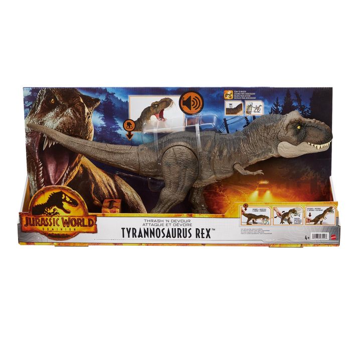 Dinosaurio T-Rex Golpea Y Devora Jw3 Hdy55 Mattel 2