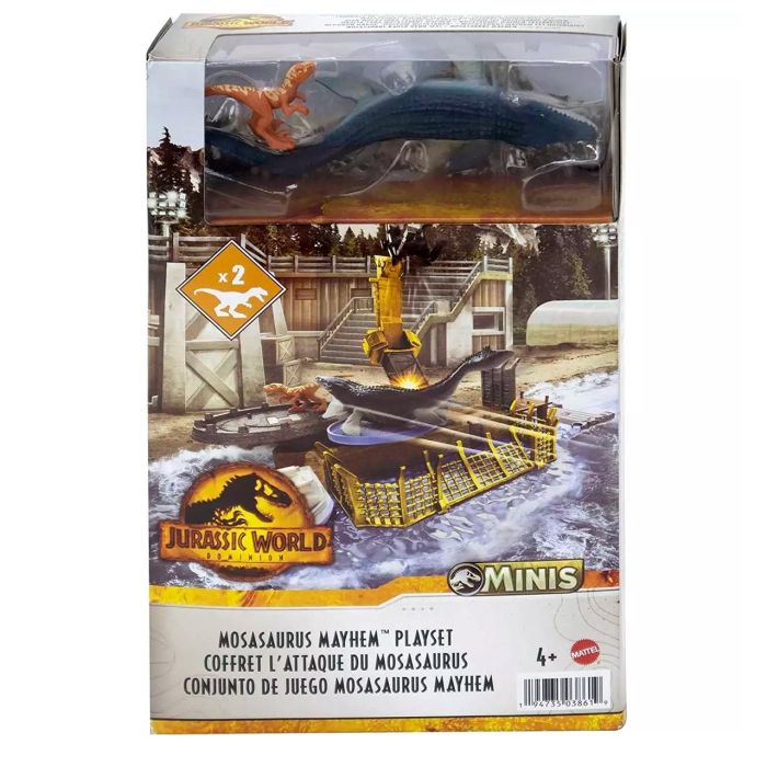 Mini Set Caos Mosasurus Jurassic World Hff11 Mattel 2