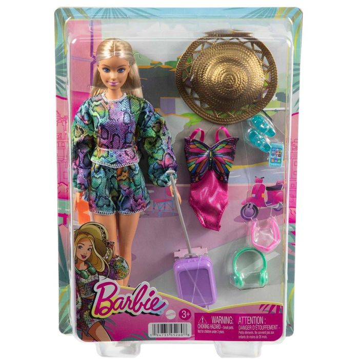 Muñeca Barbie Diversión En Vacaciones Hgm54 Mattel 1