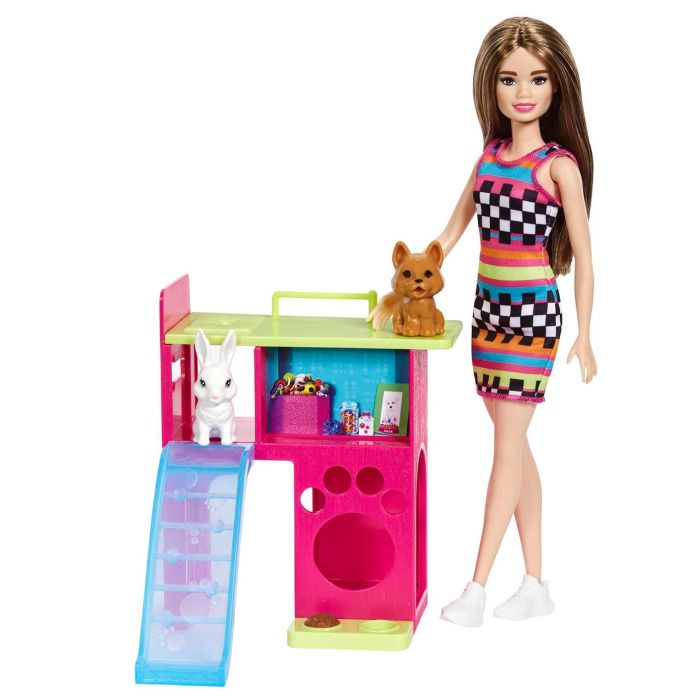 Muñeca Barbie Con Mascotas Hgm62 Mattel 2