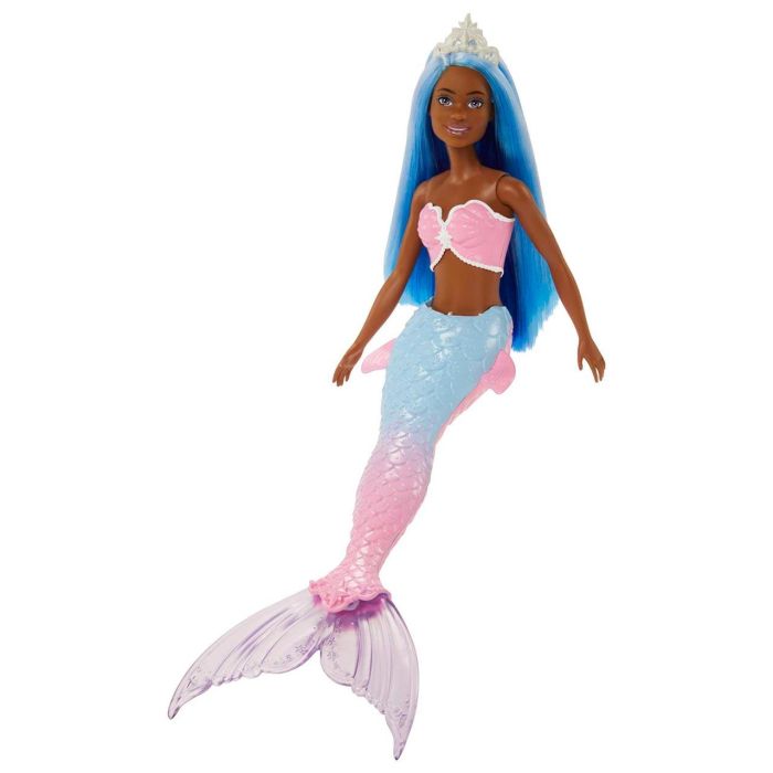 Muñeca Barbie Sirena Dreamtopia Pelo Azul Hgr12 Mattel 1
