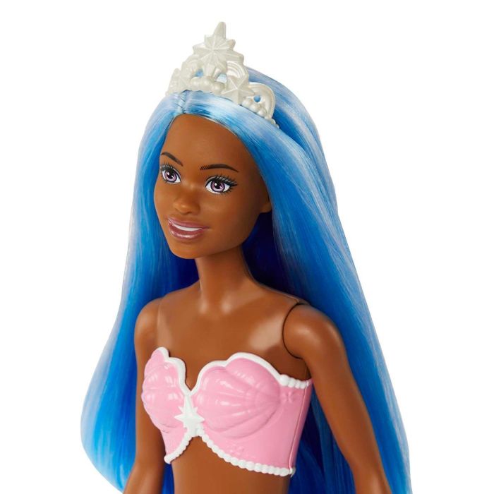Muñeca Barbie Sirena Dreamtopia Pelo Azul Hgr12 Mattel 2