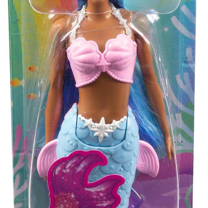 Muñeca Barbie Sirena Dreamtopia Pelo Azul Hgr12 Mattel 4