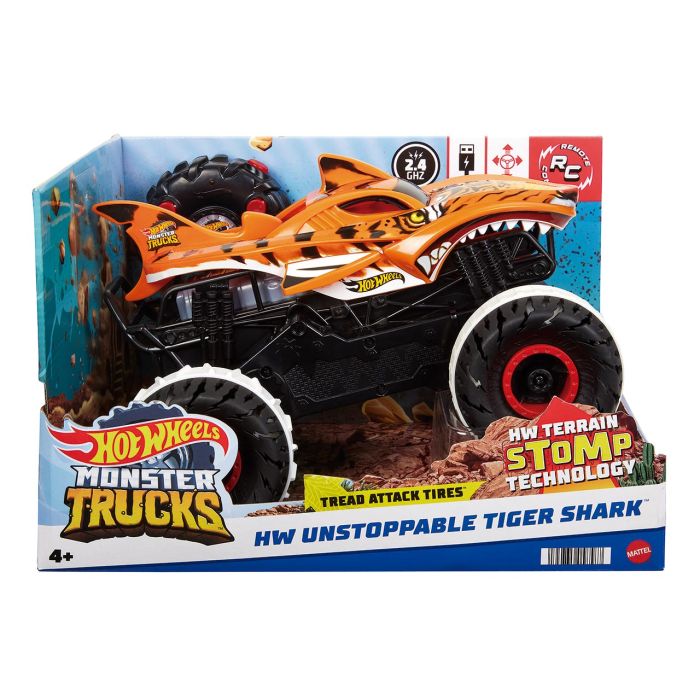 Hot Wheels Monster Trucks Tiger Shark R/C Hgv87 Mattel 2
