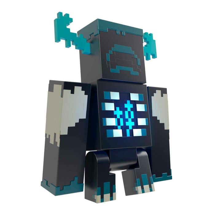 Figura Minecraft Warden Con Luces Y Sonidos Hhk89 Mattel 1