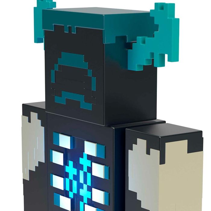 Figura Minecraft Warden Con Luces Y Sonidos Hhk89 Mattel 3