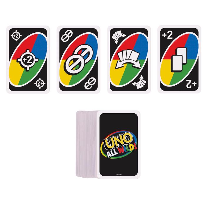 Juego Uno All Wild! Hhl33 Mattel Games 4