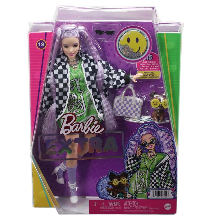 Muñeca Barbie Extra Chaqueta De Carreras Hhn10 Mattel 2