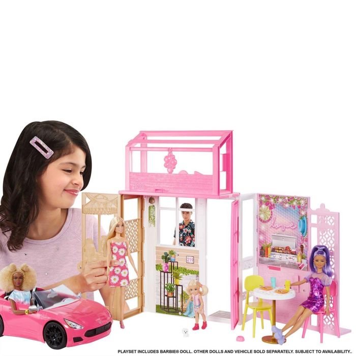 Muñeca Barbie Con Apartamento Hhy40 Mattel 1 Muñeca Barbie Con Apartamento Hhy40 Mattel 1