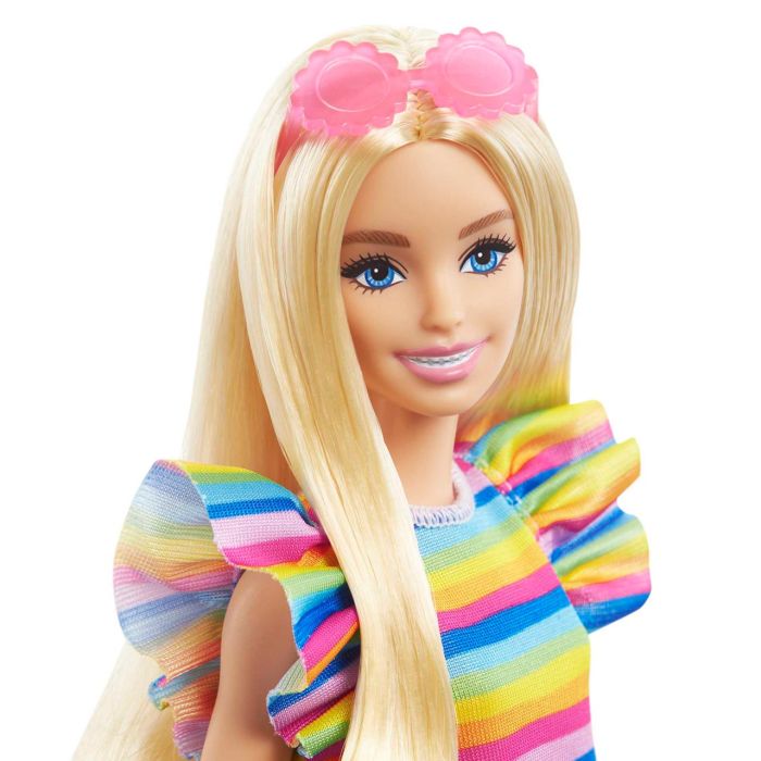 Muñeca Barbie Fashionista Con Ortodoncia Hjr96 Mattel 2