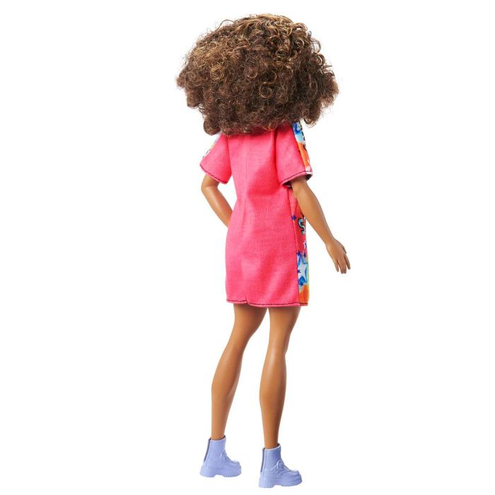 Muñeca Barbie Fashionista Con Pelo Rizado Hjt00 Mattel 3