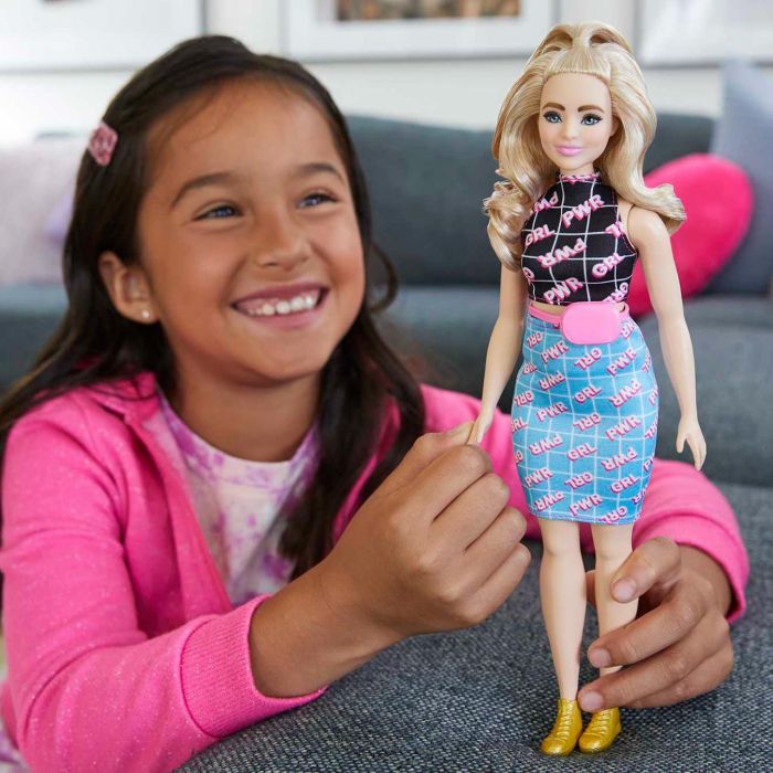Muñeca Barbie Fashionista Curvy Girl Power Hjt01 Mattel 4