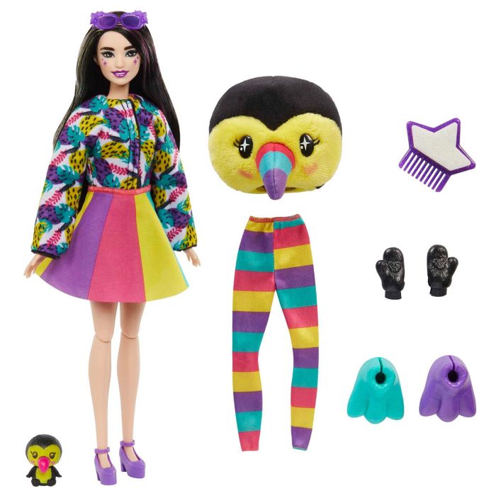 Barbie Cutie Reveal Amigos Jungla Tucán Hkr00 Mattel 1