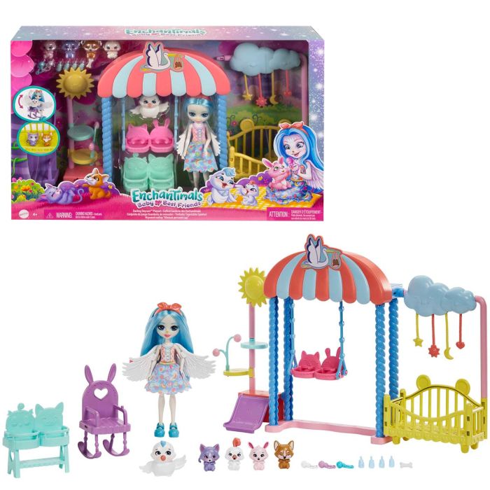 Muñeca Enchantimals Baby Bff Guardería Starley Stork Hlh23 Muñeca Enchantimals Baby Bff Guardería Starley Stork Hlh23
