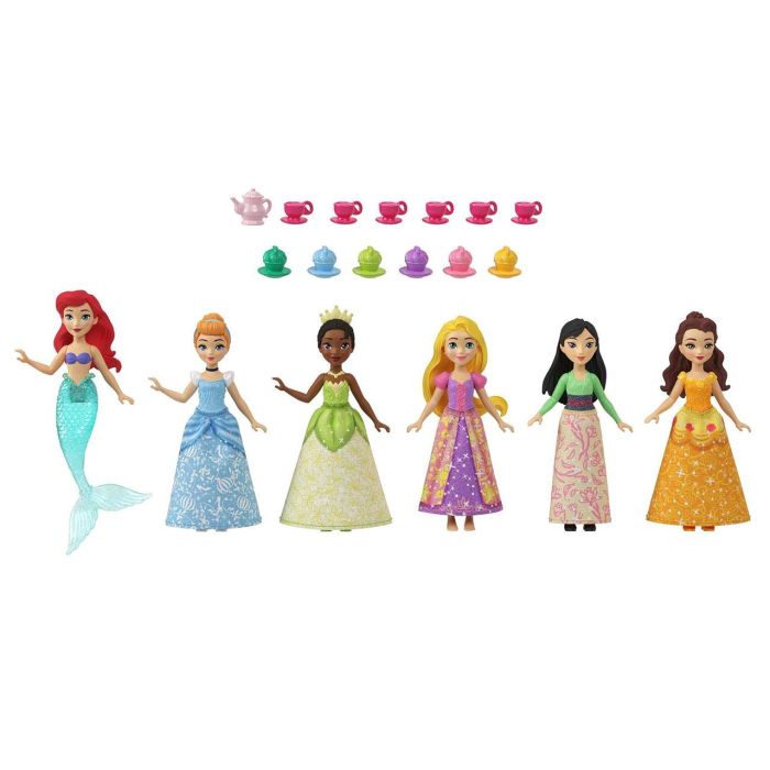 Muñecas Mini Fiesta Del Té Hlw91 Disney Princess 1