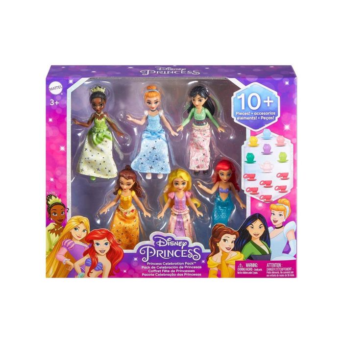 Muñecas Mini Fiesta Del Té Hlw91 Disney Princess 2