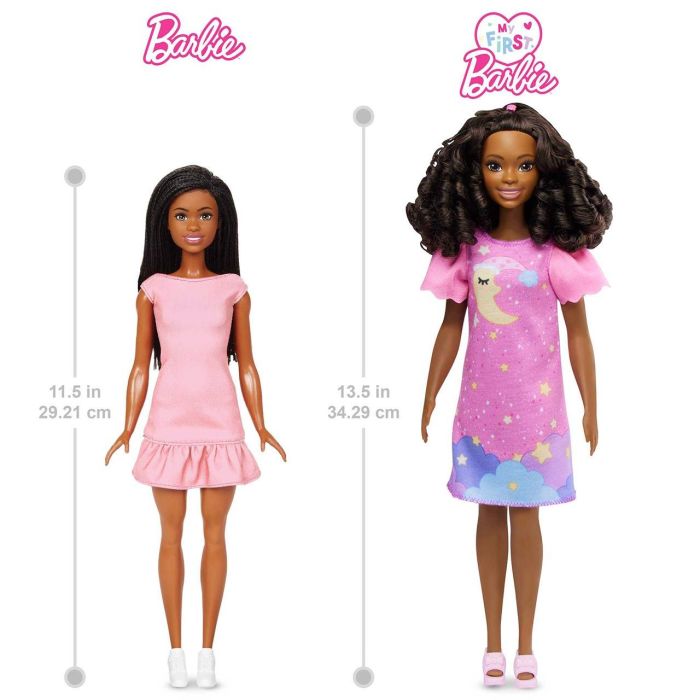 Muñeca Barbie My First Barbie Pelo Negro Hmm67 Mattel 3