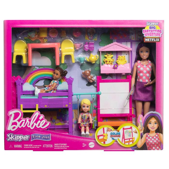 Set Barbie Skipper First Jobs Guardería Hnd18 Mattel 4