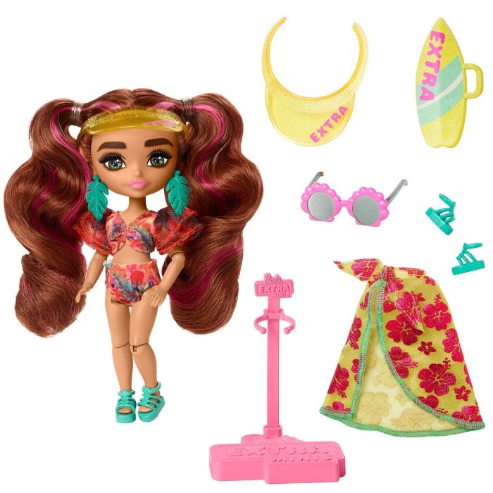 Muñeca Barbie Extra Fly Minis Beach Fashion Hpb18 Mattel 1