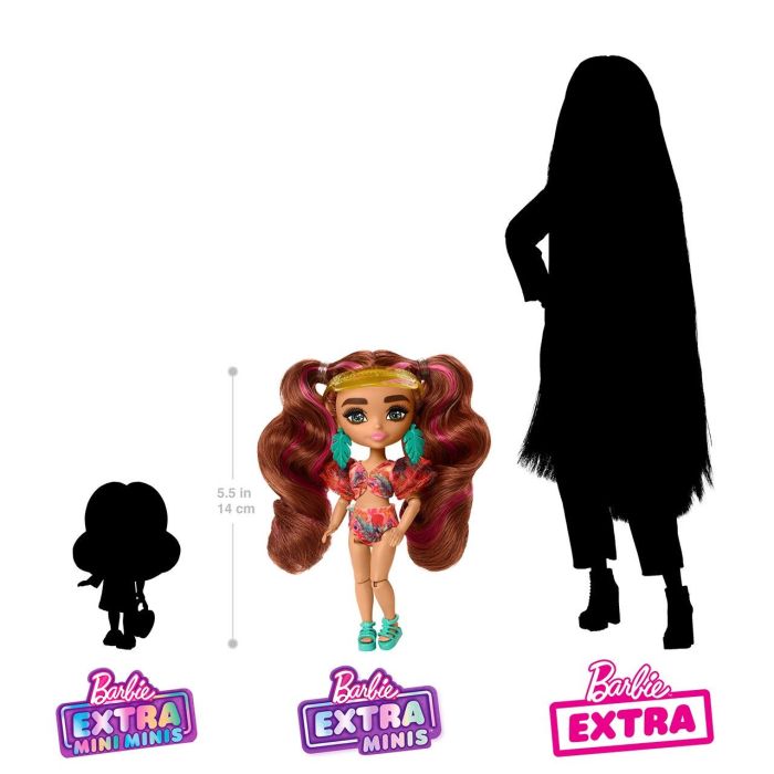 Muñeca Barbie Extra Fly Minis Beach Fashion Hpb18 Mattel 3