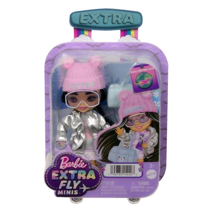Muñeca Barbie Extra Fly Minis Moda Invierno Hpb20 Mattel 4