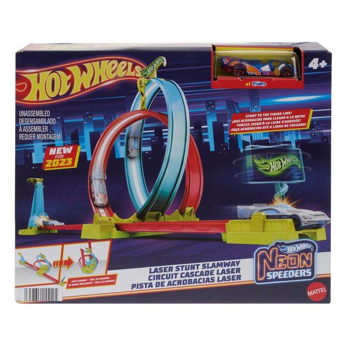 Hot Wheels Neon Speeders Looping Rayo Laser Hpc05 Mattel 4