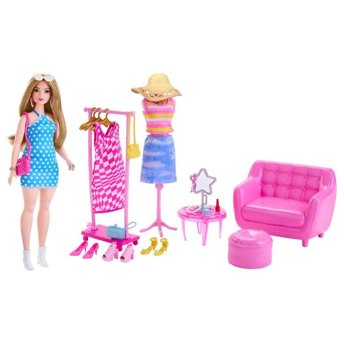 Muñeca Barbie Estilista Con Armario Hpl78 Mattel 1