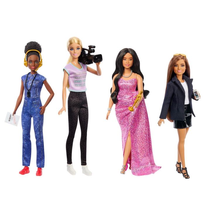 Pack 4 Muñecas Barbie Mujeres Del Cine Hrg54 Mattel Pack 4 Muñecas Barbie Mujeres Del Cine Hrg54 Mattel